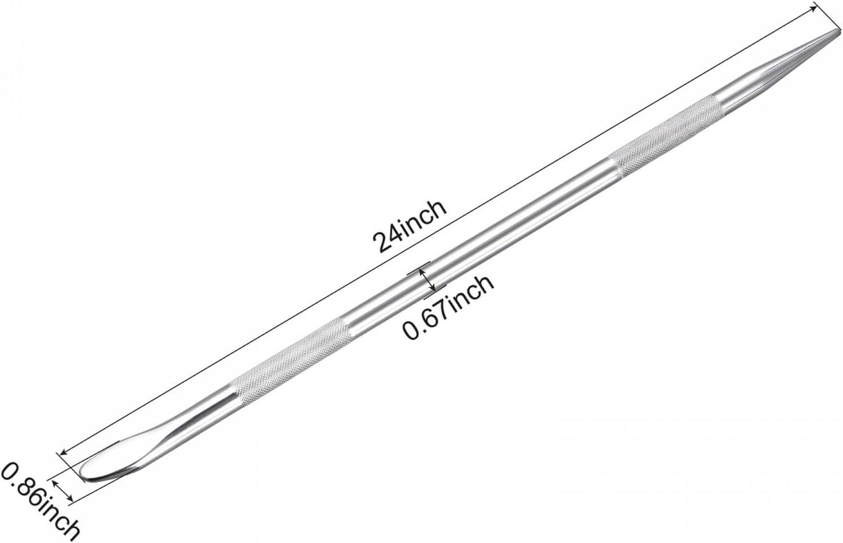 PRY BAR / CROWBAR | WITH ROUNDED ENDS | CHROMED | 40CR ∅17 X 600 MM (RC600)