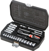 SOCKET SET 1/4" 25PCS (YT-14461)