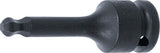 IMPACT BIT SOCKET | LENGTH 75 MM | 12.5 MM (1/2") DRIVE | INTERNAL HEXAGON WITH BALL HEAD 8 MM (5488-8)