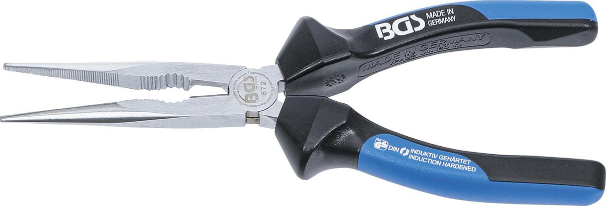 LONG NOSE PLIERS | WITH CUTTING EDGE | STRAIGHT | 200 MM (672)