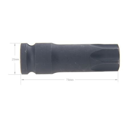 IMPACT BIT | 12.5 MM (1/2") | T-STAR WITH HOLE (TORX) T100 | MERCEDES (VM271)