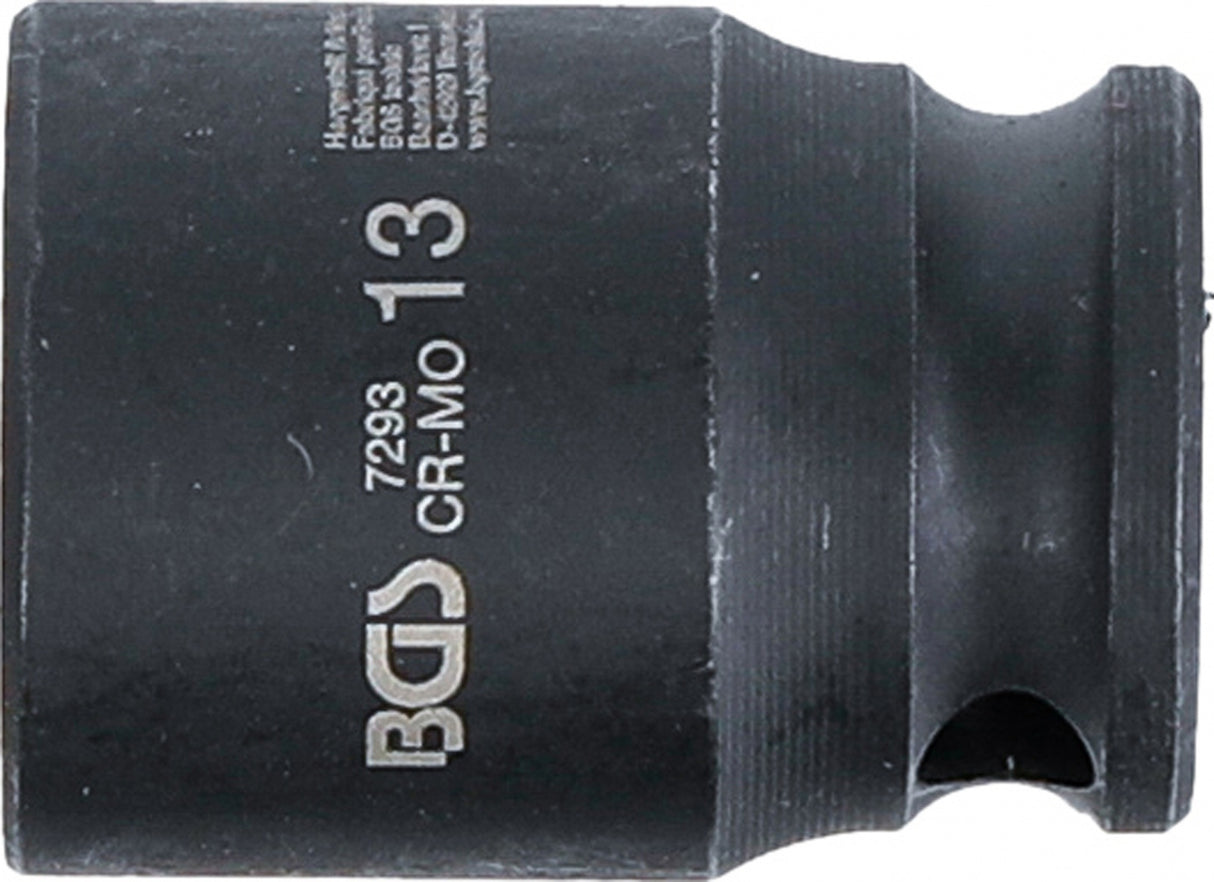 IMPACT SOCKET, HEXAGON | 6.3 MM (1/4") DRIVE | 13 MM (7293)