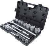 SOCKET SET | 20 MM (3/4") DRIVE | 19-50 MM | 20 PCS. (1202)