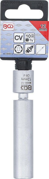SWIVEL GLOW & SPARK PLUG SOCKET | 10 MM (3/8") | 12 MM (80000-12)