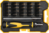 PRECISION BIT SET WITH EXTENSION BAR AND RATCHET HANDLE | 22 PCS. (64402)