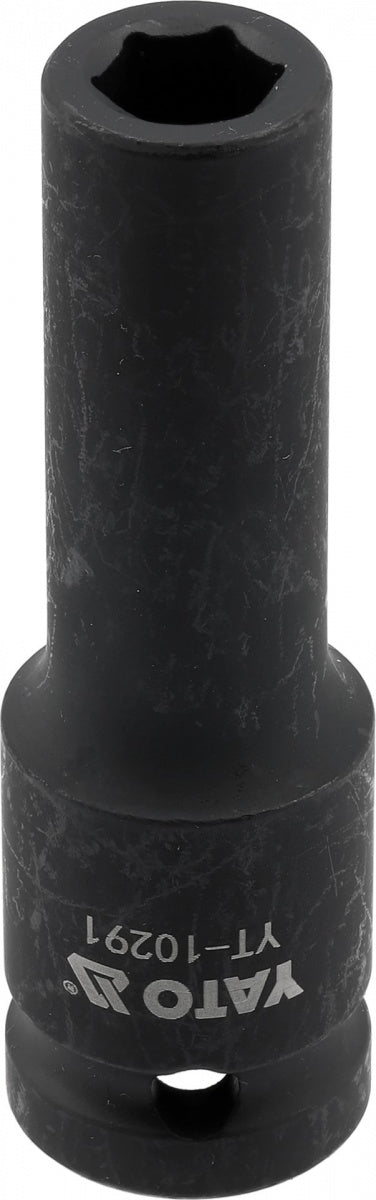 IMPACT SOCKET, HEXAGONAL, LONG | 12.5 MM (1/2") | 10 MM (YT-10291)