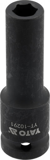 IMPACT SOCKET, HEXAGONAL, LONG | 12.5 MM (1/2") | 10 MM (YT-10291)