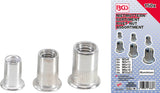 RIVET NUTS ASSORTMENT | ALUMINIUM | 150 PCS. (14127)