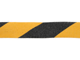 BLACK/YELLOW NON-SLIP PVC TAPE FOR STAIRS AND WALKWAYS | 50 MM X 18 M (YT-72505)