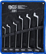 DOUBLE RING SPANNER SET WITH E-TYPE RING HEADS | OFFSET | E6 - E24 | 6 PCS. (2281)