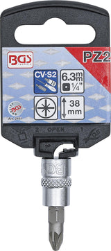 BIT SOCKET | 6.3 MM (1/4") DRIVE | CROSS SLOT PZ2 (2491)