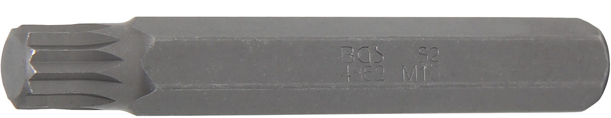 BIT | LENGTH 75 MM | 10 MM (3/8") DRIVE | SPLINE (FOR XZN) | M10 (4862)