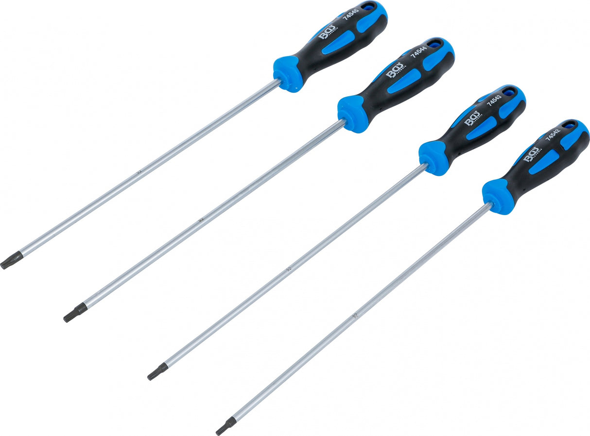 SCREWDRIVER SET | EXTRA LONG | T-STAR (FOR TORX) | T15 - T30 | 4 PCS. (74541B)