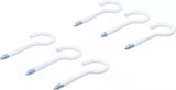 SCREW HOOK ASSORTMENT | WHITE | PLASTIC-COATED | 60 MM | 6 PCS. (88181)
