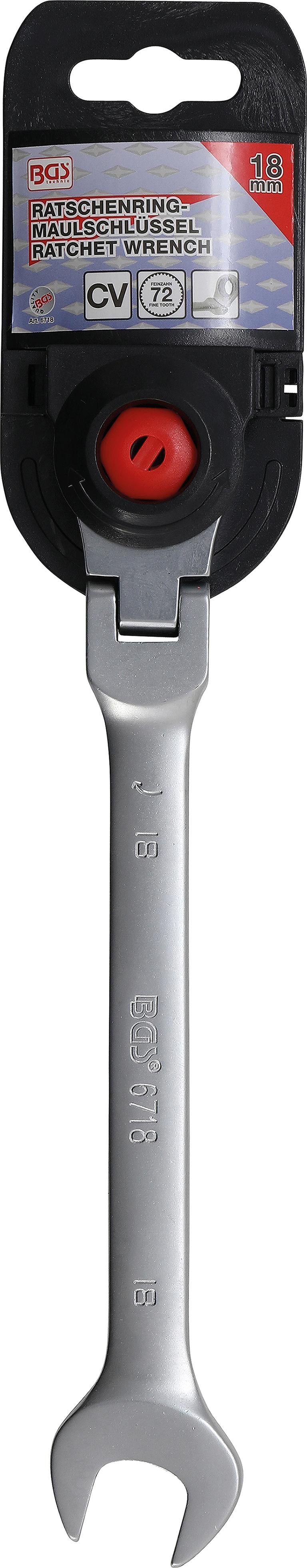 RATCHET COMBINATION WRENCH | ADJUSTABLE | 18 MM (6718)