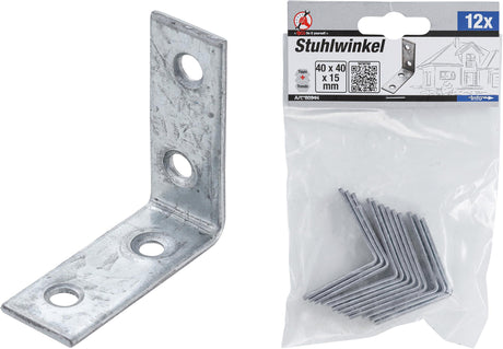 CHAIR BRACKET | 40 X 40 X 15 MM | 12 PCS. (80944)