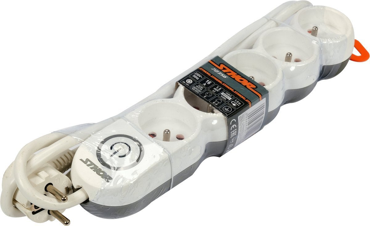 POWER STRIP W. GROUND 5S 1,5M (72356)