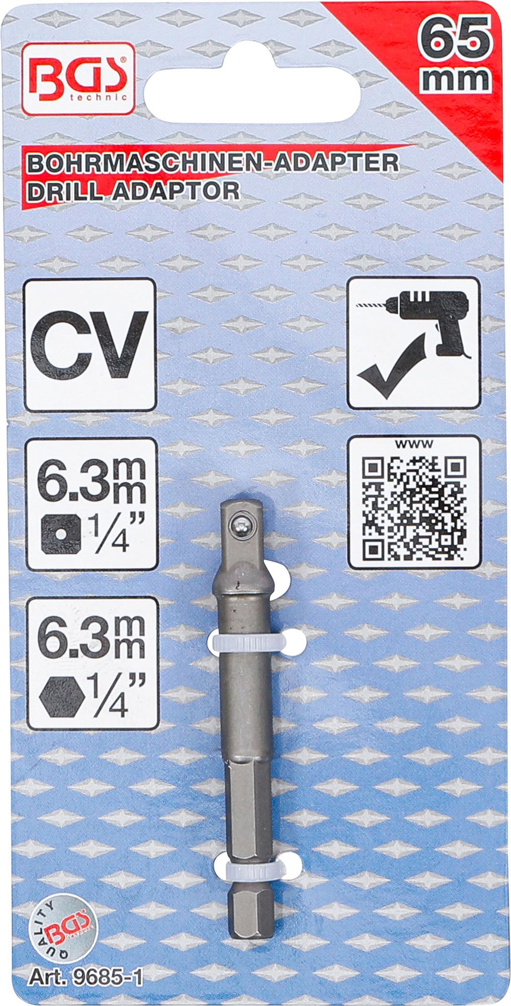 ELECTRIC DRILL ADAPTOR | 6.3 MM (1/4") DRIVE / 6.3 MM (1/4") (9685-1)