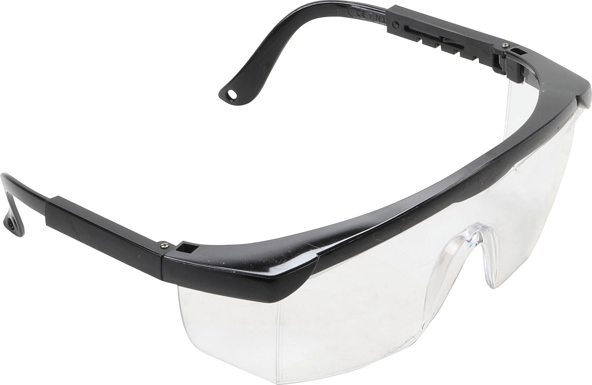 SAFETY GLASSES WITH ADJUSTABLE TEMPLES | TRANSPARENT (80887)