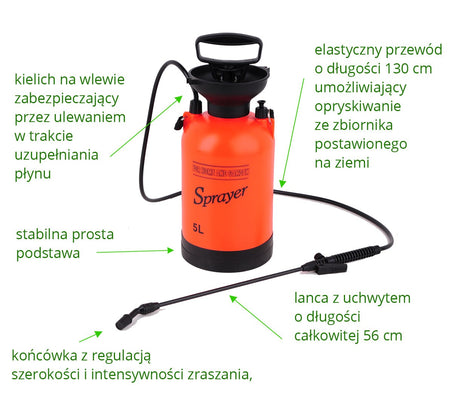 PRESSURE MANUAL SPRAYER, 5L (89516)