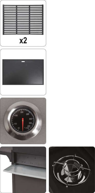OUTDOOR GRILL | GAS | 6 + 1 | STAINLESS STEEL | 18.2 KW (99653)