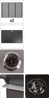 OUTDOOR GRILL | GAS | 6 + 1 | STAINLESS STEEL | 18.2 KW (99653)