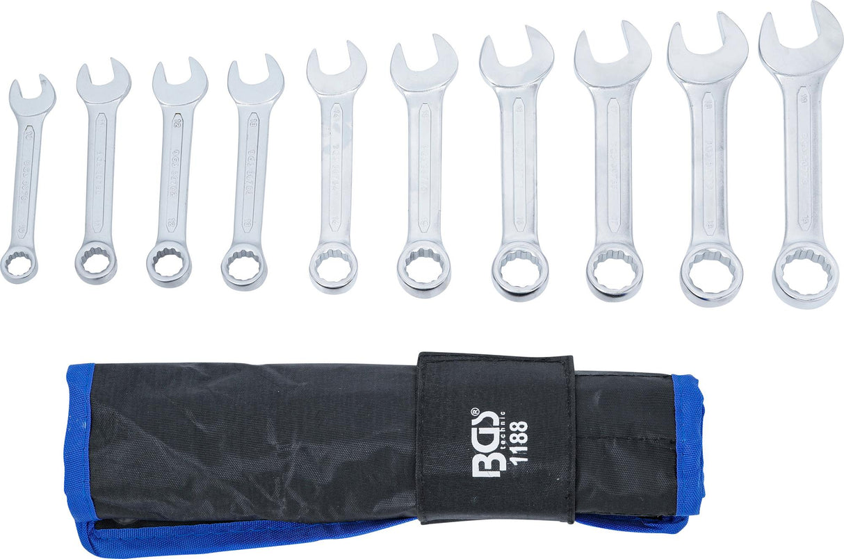 COMBINATION SPANNER SET | EXTRA SHORT | 10 - 19 MM | 10 PCS. (1188)