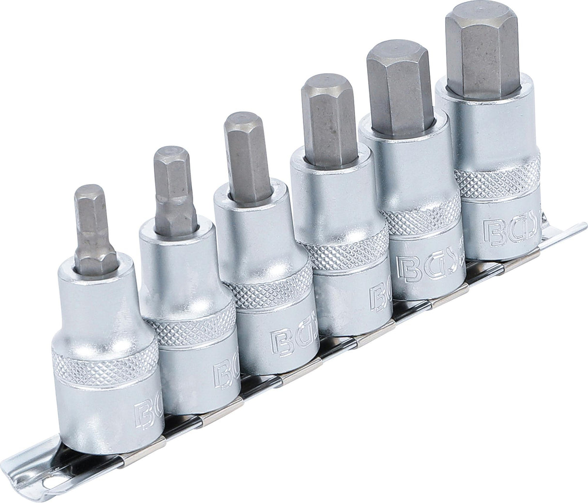 BIT SOCKET SET | 12.5 MM (1/2") DRIVE | INTERNAL HEXAGON 6 - 14 MM | 6 PCS. (8887)