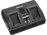 DOUBLE BATTERY CHARGER 18V 2.4A (YT-828499)