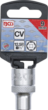 SOCKET, HEXAGON | 12.5 MM (1/2") DRIVE | 9 MM (2909)