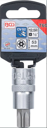 BIT SOCKET | 12.5 MM (1/2") DRIVE | T-STAR TAMPERPROOF (FOR TORX) T60 (4376)