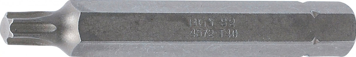BIT | LENGTH 75 MM | 10 MM (3/8") DRIVE | T-STAR (FOR TORX) T40 (4572)