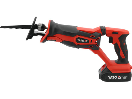 RECIPROCATING SAW 18V, SAW BLADE STROKE 25,4 MM - BATTERY 2 AH (YT-828153)