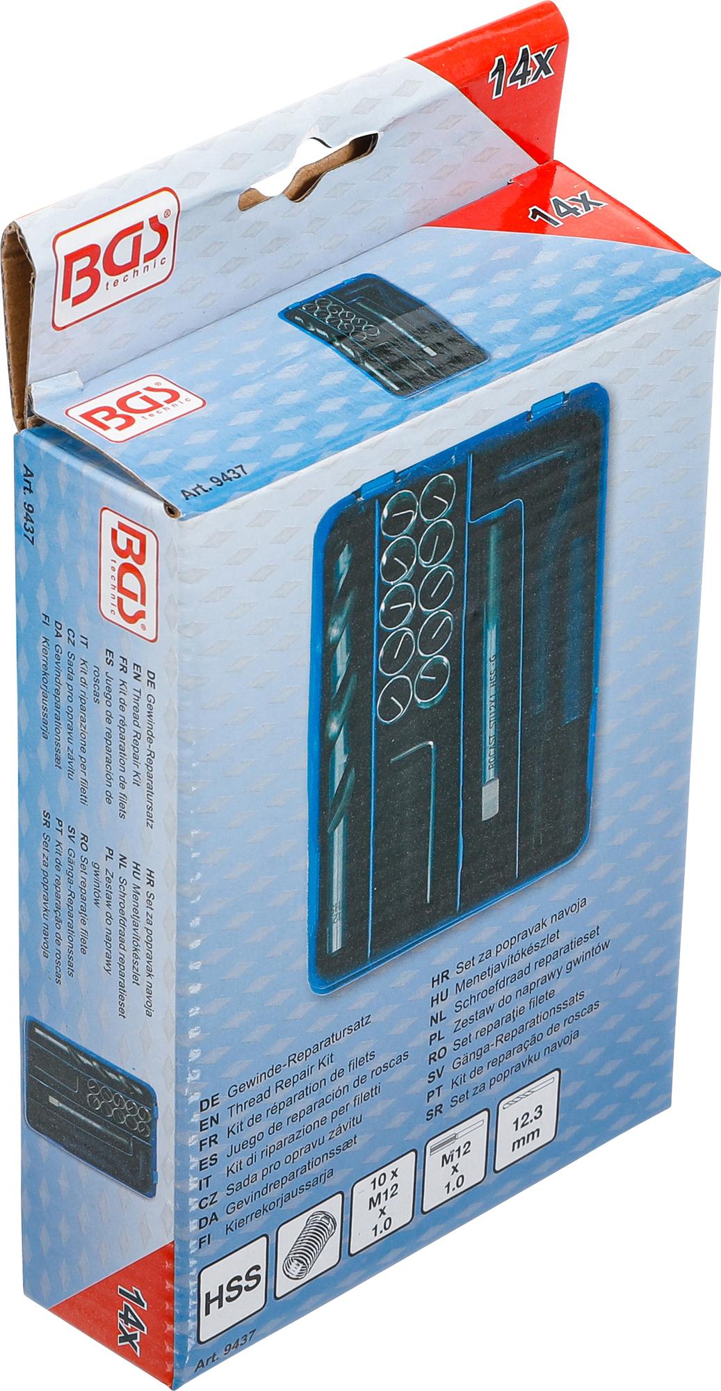 THREAD REPAIR KIT | M12 X 1.0 | 14 PCS. (9437)