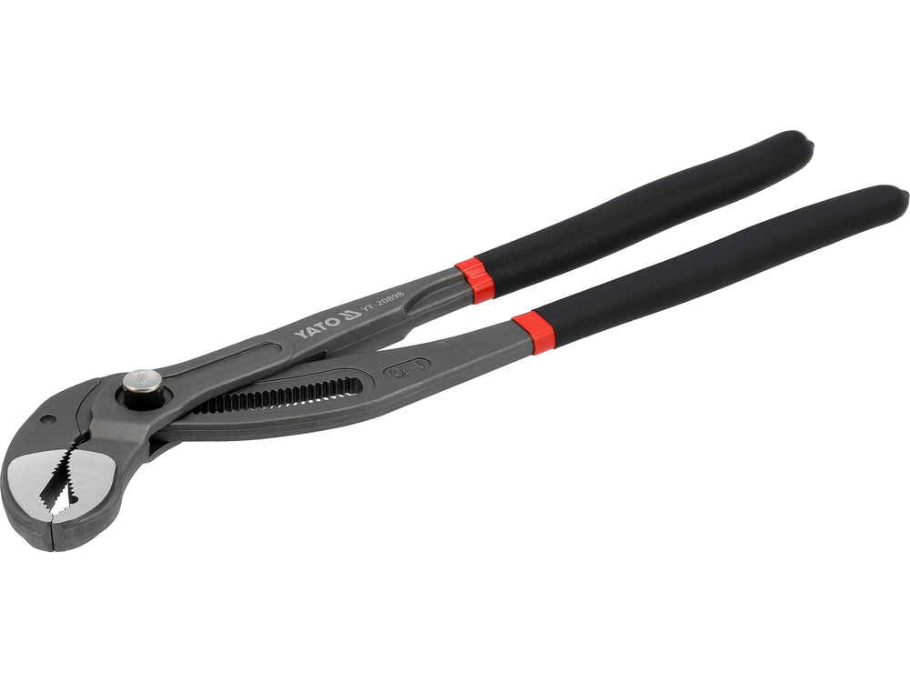 PLUMBING PLIERS FOR LARGE DIAMETER PIPES | PUSH-BUTTON LOCKING | 400 MM (YT-20898)
