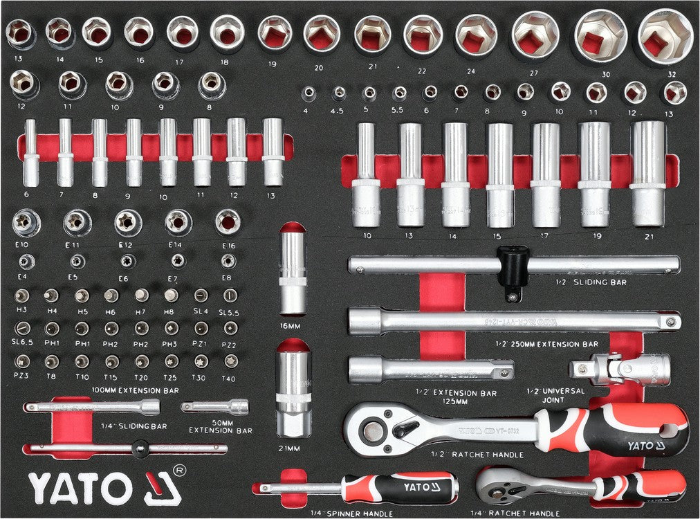 TOOL CABINET PLUS 157 TOOLS (YT-55308)