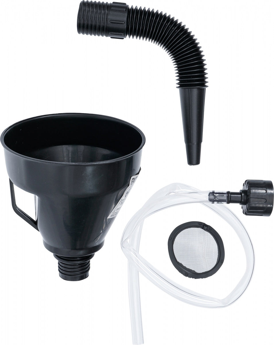OIL FILLING FUNNEL SET | WITH FLEXIBLE PIPE AND HOSE | Ø 135 MM | 3 PCS. (6866)