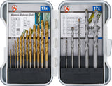COMBINATION DRILLS SET | 1.5 - 10 MM | 17 PCS. (50818)