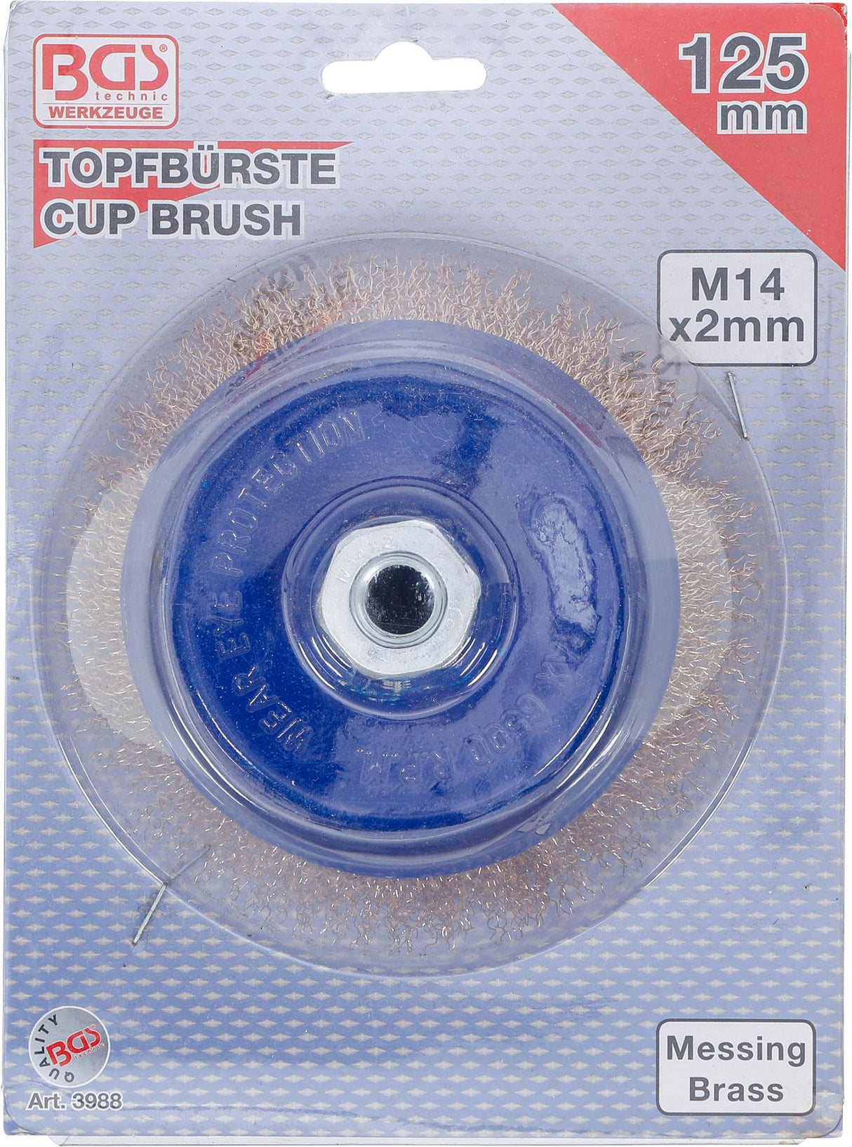 WIRE CUP BRUSH | M14 X 2 DRIVE | Ø 125 MM X 75 MM (3988)
