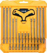 PRECISION LONG BIT SET WITH HANDLE 25 PCS. (65880)