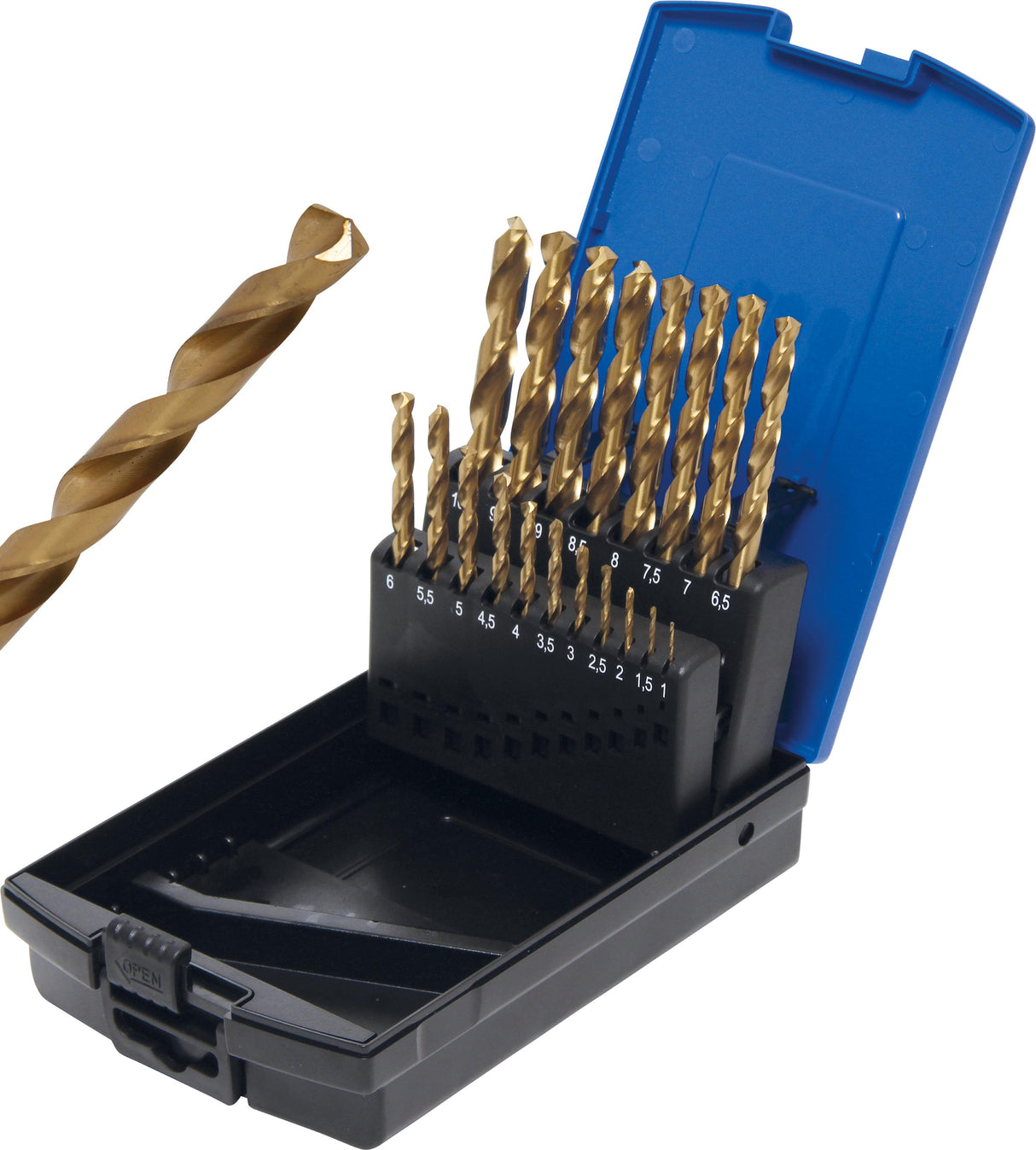 TWIST DRILL | HSS G | TITANIUM NITRATED | 1 - 10 MM | 19 PCS. (2040)