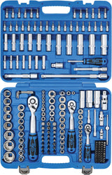 SOCKET SET 12-POINT | 6.3 MM (1/4") / 10 MM (3/8") / 12.5 MM (1/2") | 192 PCS. (2286)
