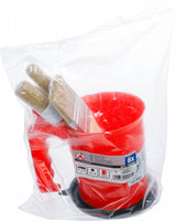 BRUSH SET 5 PCS + PAINT BUCKET (76500)