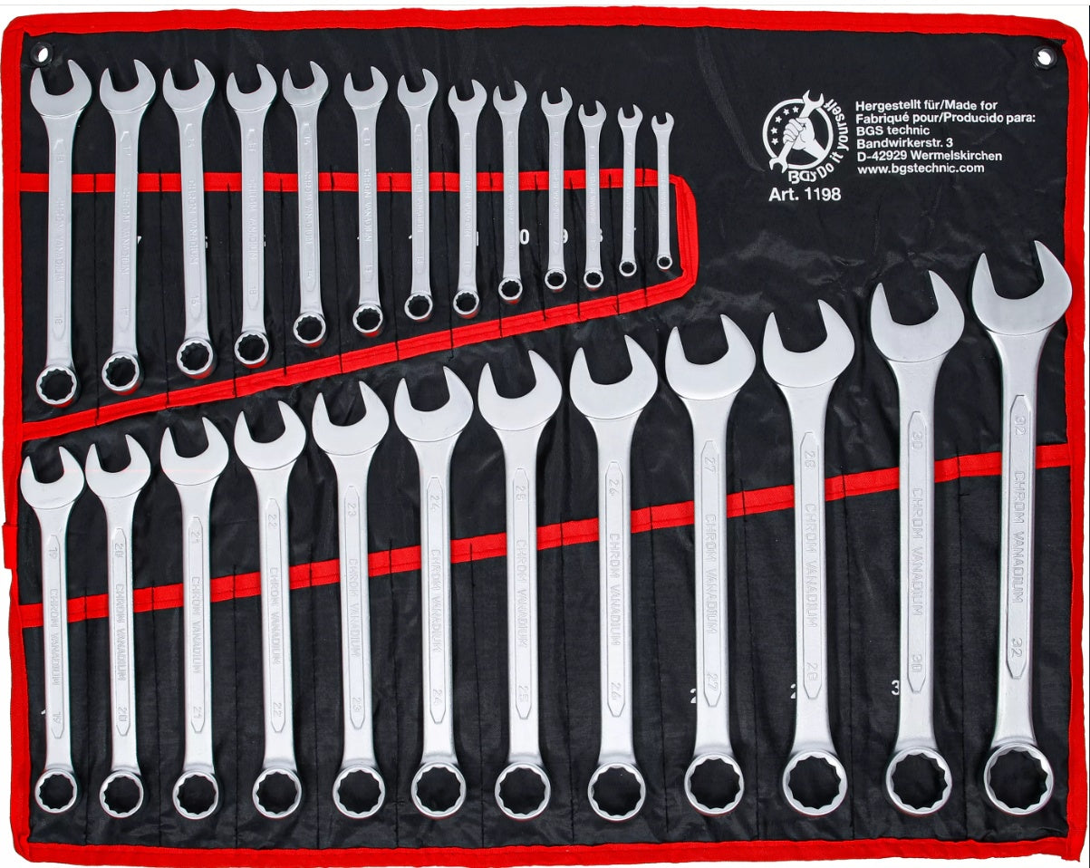 COMBINATION SPANNER SET | 6 - 32 MM | 25 PCS. (1198)