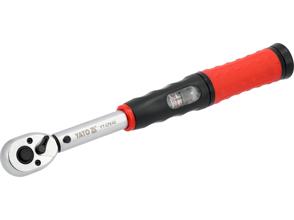 TORQUE WRENCH | 10 MM (3/8") | 10 - 60 NM | WITH SOCKETS | 6 PCS (YT-07843)