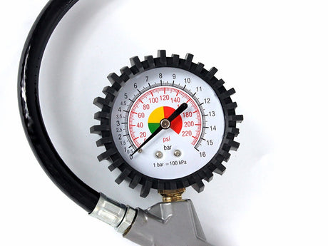 TIRE INFLATOR GUN WITH PRESSURE GAUGE | 0-16 BAR (TG-60)