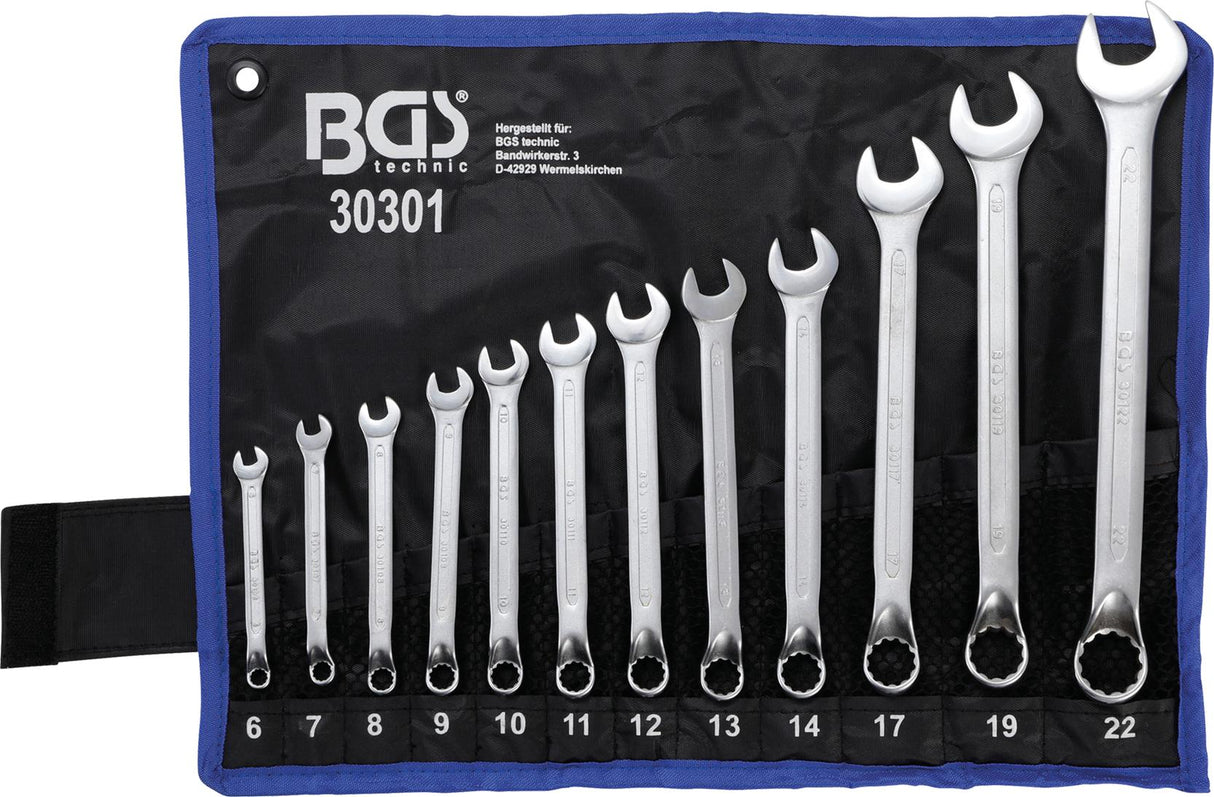 COMBINATION SPANNER SET | OFFSET | 6 - 22 MM | 12 PCS. (30301)