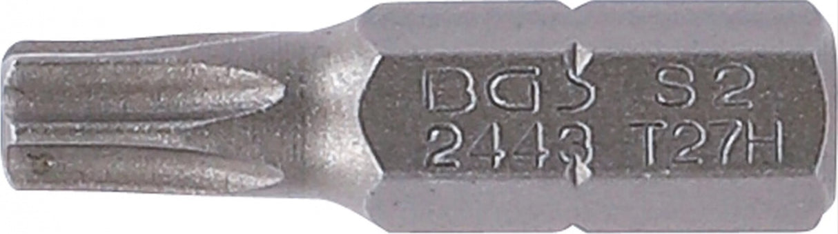 BIT | LENGTH 25 MM | 6.3 MM (1/4") DRIVE | T-STAR TAMPERPROOF (FOR TORX) T27 (2443)