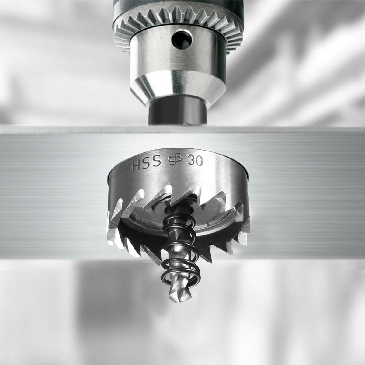 DRILL BIT AND COUNTERSINK SET FOR HOLES | HSS | 16-30 MM | 5 PCS. (HS5A)