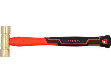 BRASS HAMMER WITH FIBERGLASS HANDLE 500G (YT-45292)